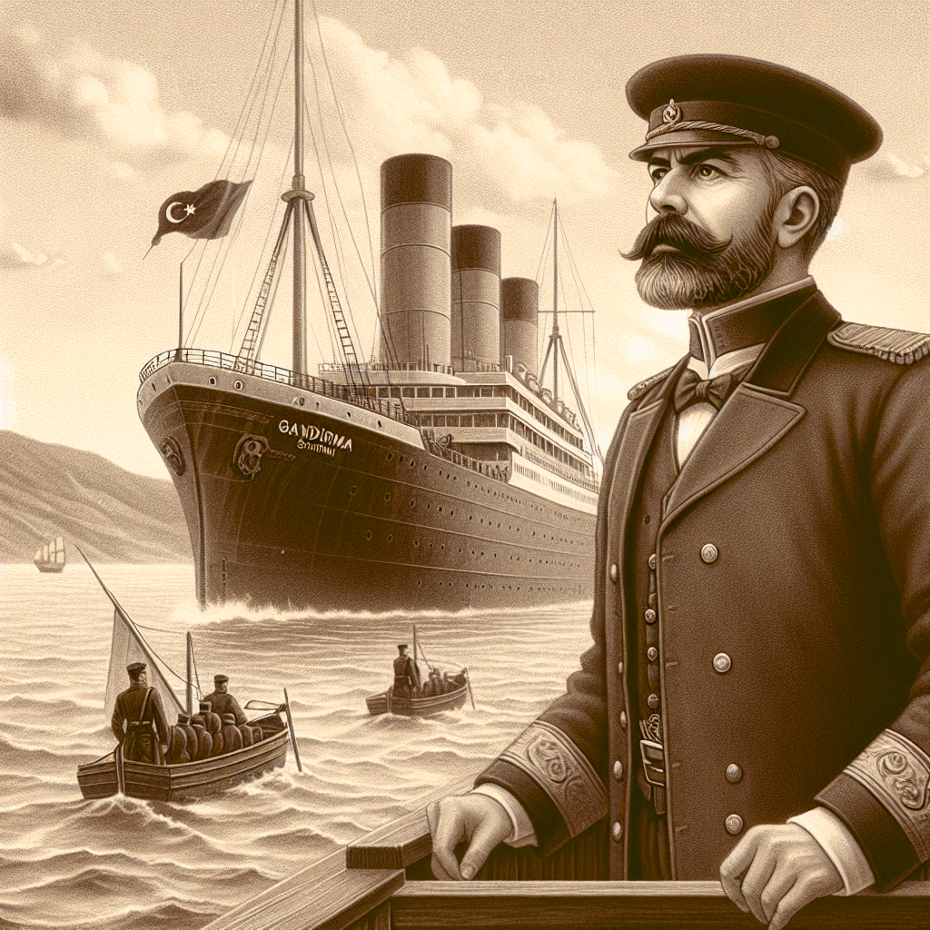 Mustafa Kemal'in 19 Mayıs 1919'da Bandırma Vapuru ile Samsun'a çıkışını gösteren tarihi fotoğraf